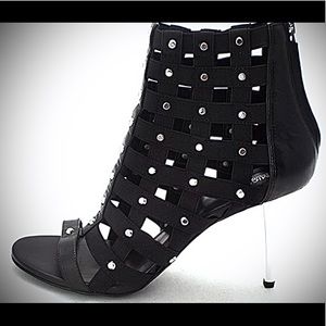 MICHAEL Michael Kors
Silver Studded Open-Toe Cage Sandal